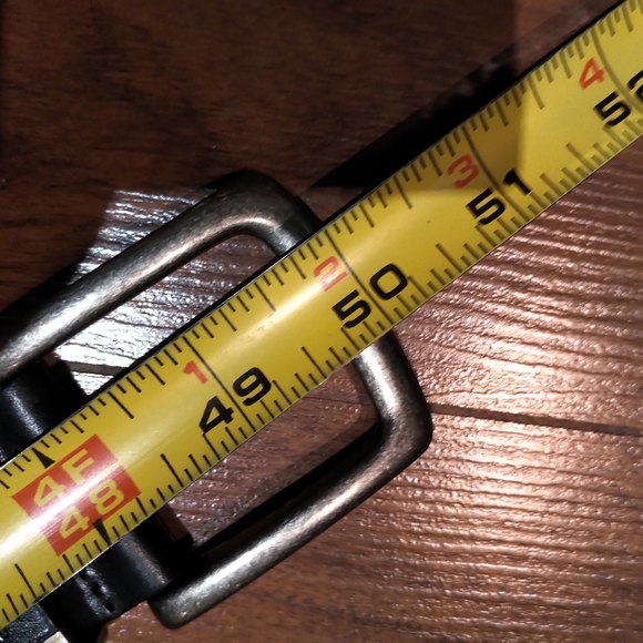 Fossil leather belt with steel engraved buckle - Picture 8 of 8